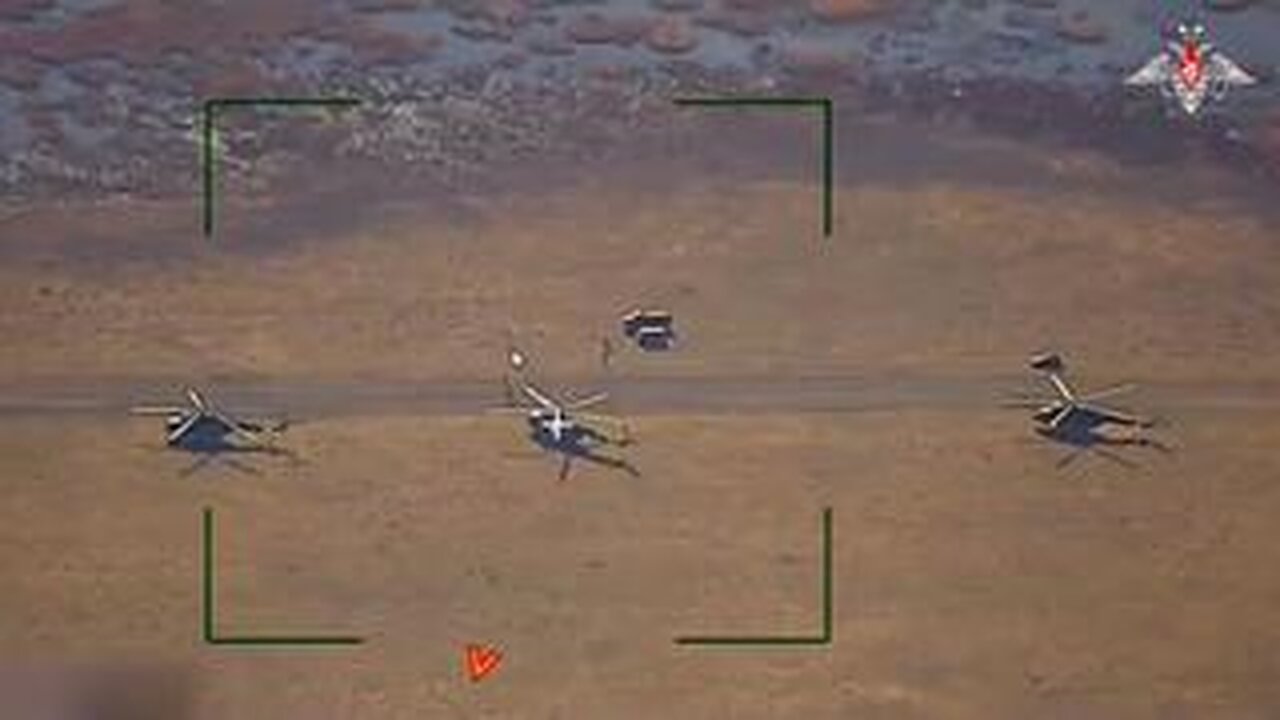 Russian MOD footage: Ukraine´s Mi-17 helicopters destruction