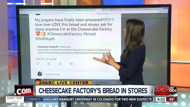 Cheesecake Factory bread now in stores