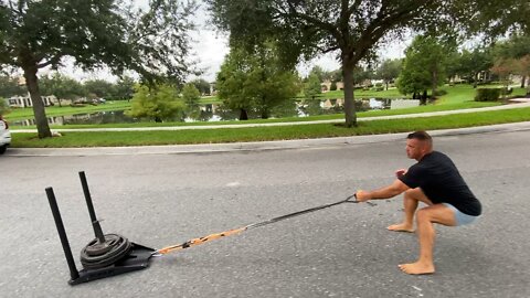 Technique Tuesday: (Sled Pull & Row 1 Handed)