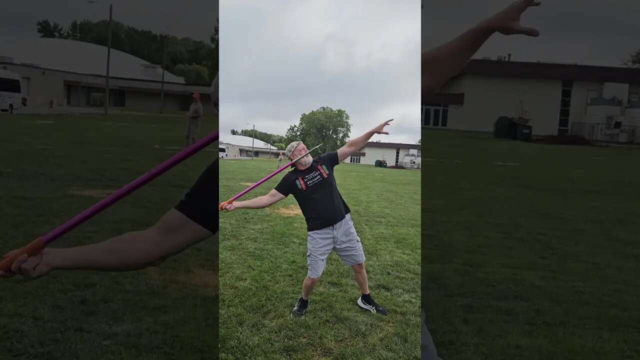 Trying out Javelin for next year's Senior Olympics