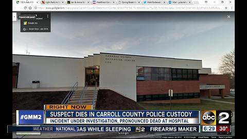 Suspect dies at Carroll County Detention Center