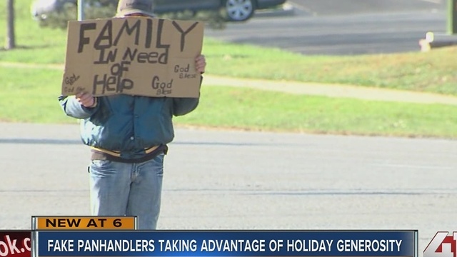 Fake panhandlers taking advantage of holiday generosity