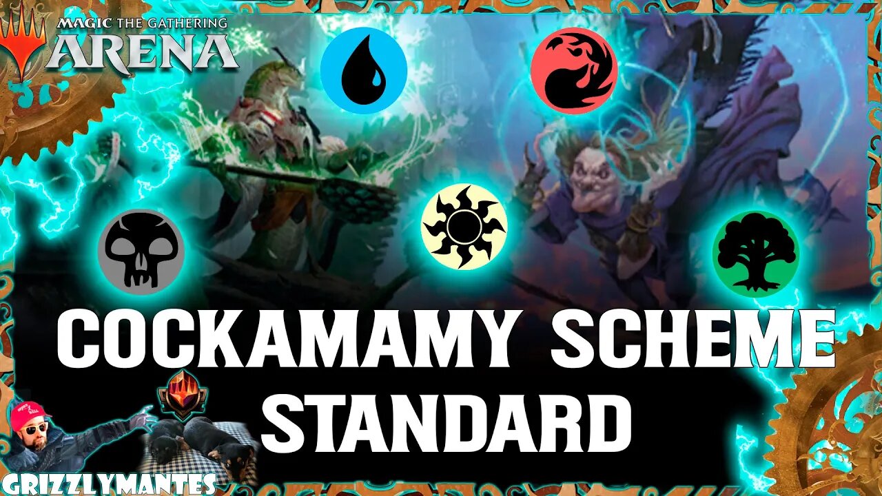 🔵🔴⚫⚪🟢COCKAMAMY SCHEME🟢⚪⚫🔴🔵|| Dominaria United || [MTG Arena] Bo1 Five Color Zur Ranked Standard Deck