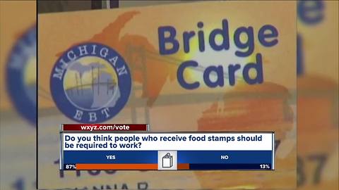 Michigan to reinstate work requirements for adults receiving food stamps