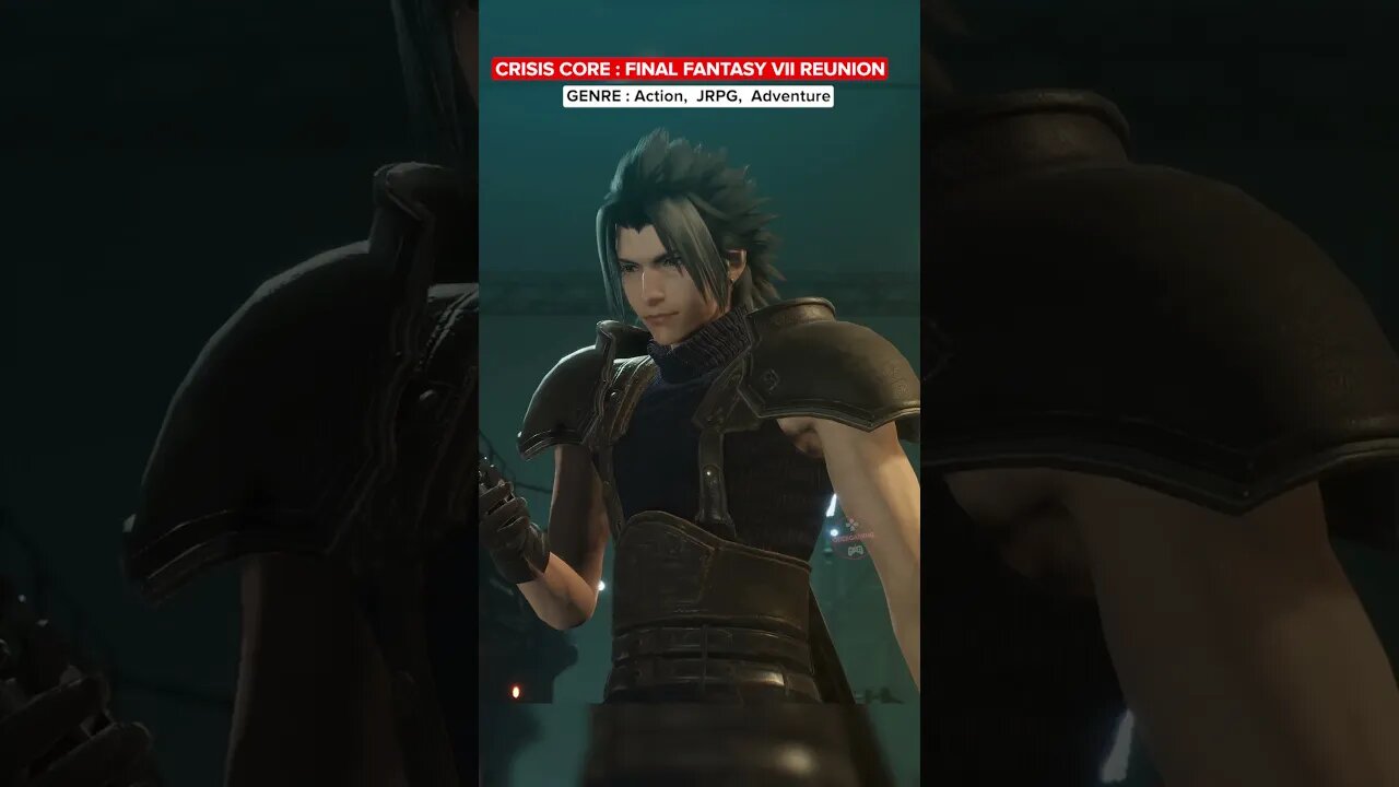 CRISIS CORE FINAL FANTASY VII REUNION | ENGLISH DUB| [4K 60FPS] #Shorts