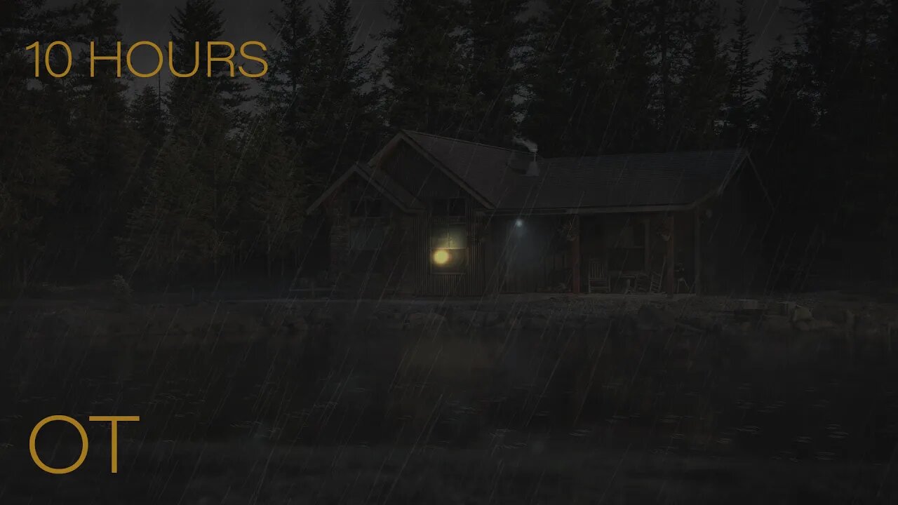 Stormy Night on the Kenai Penninsula | Thunder & Rain Sounds Ambience in Alaska | 10 HOURS |