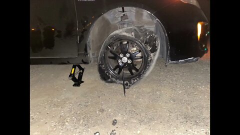 Blown Tire On Thanksgiving Trip