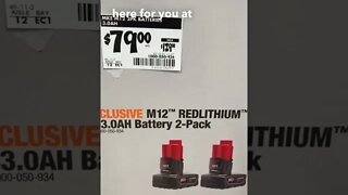 Home Depot Battery Deals On Milwaukee DeWALT & RIDGID!