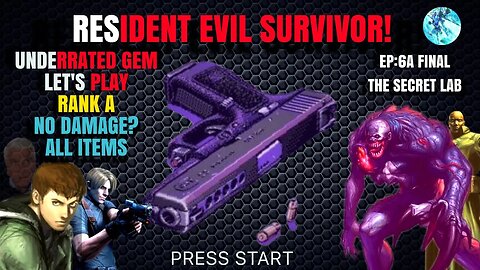 LET'S PLAY RESIDENT EVIL SURVIVOR EP:6A THE SECRET LAB FT: LEON S. KENNEDY 4K 60FPS #gaming #meme