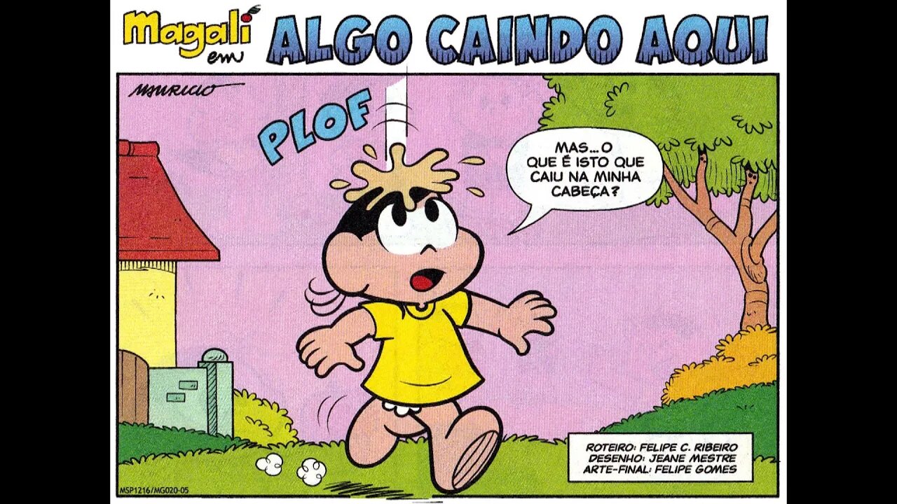 Magali em-Algo caindo aqui | Gibis do Rapha 2