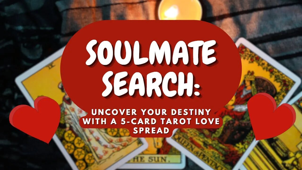 SOULMATE SEARCH: Uncover Your Destiny with a 5-Card Tarot Love Spread #tarot #shorts