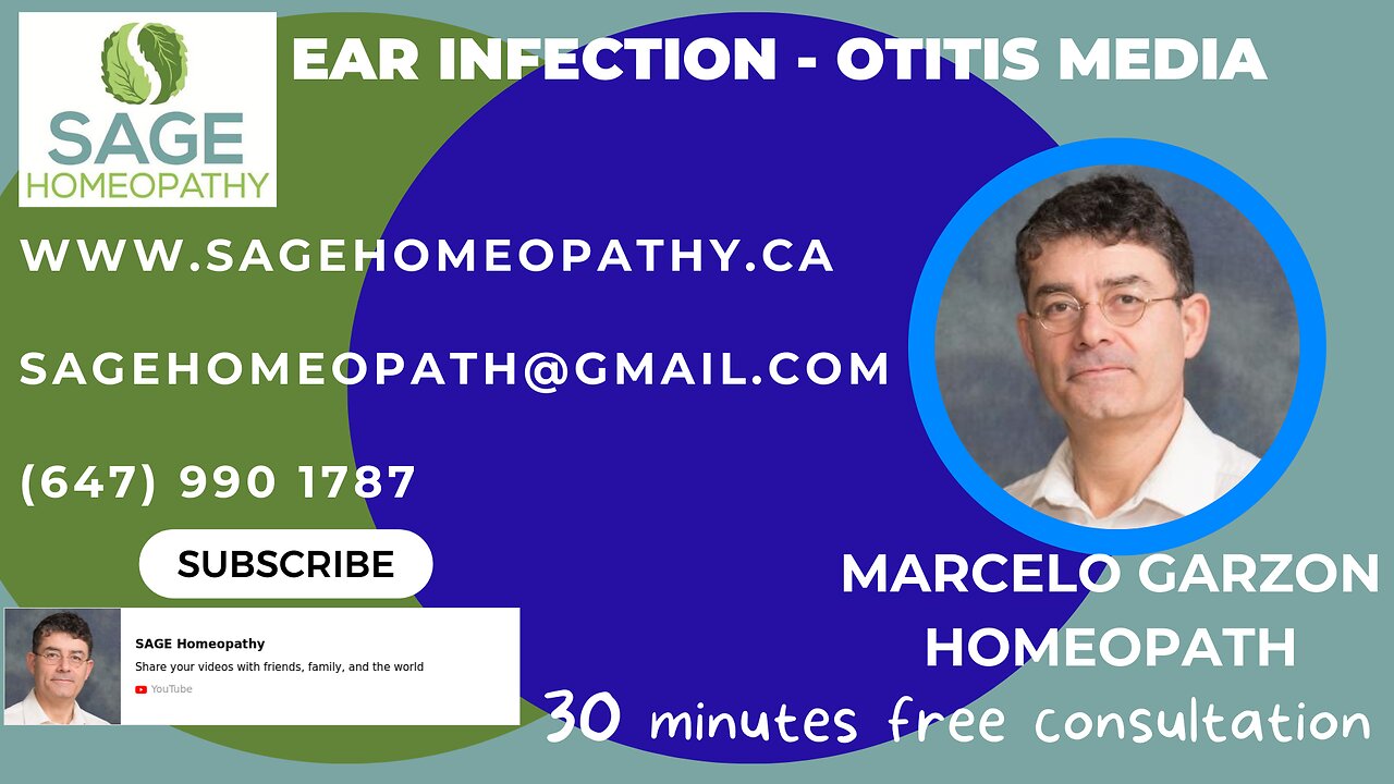 Ear infection - Otitis Media. Homeopathic treatment