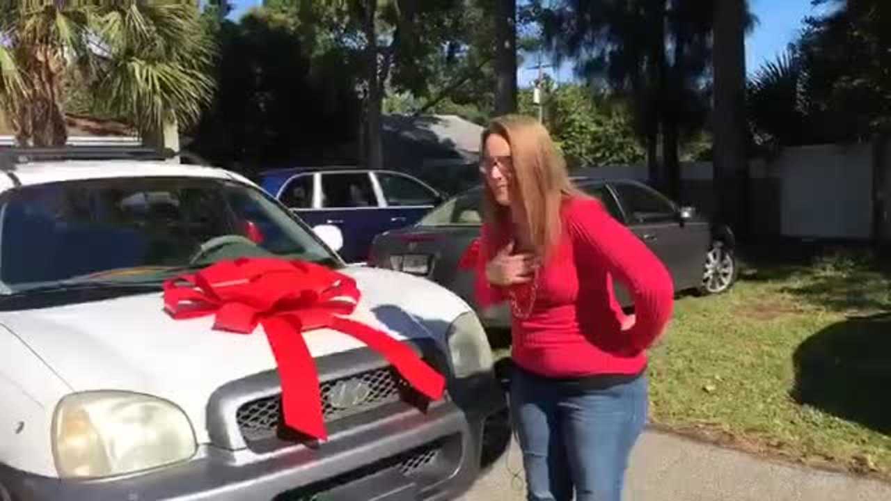 Couple donates SUV to homeless mother in Stuart