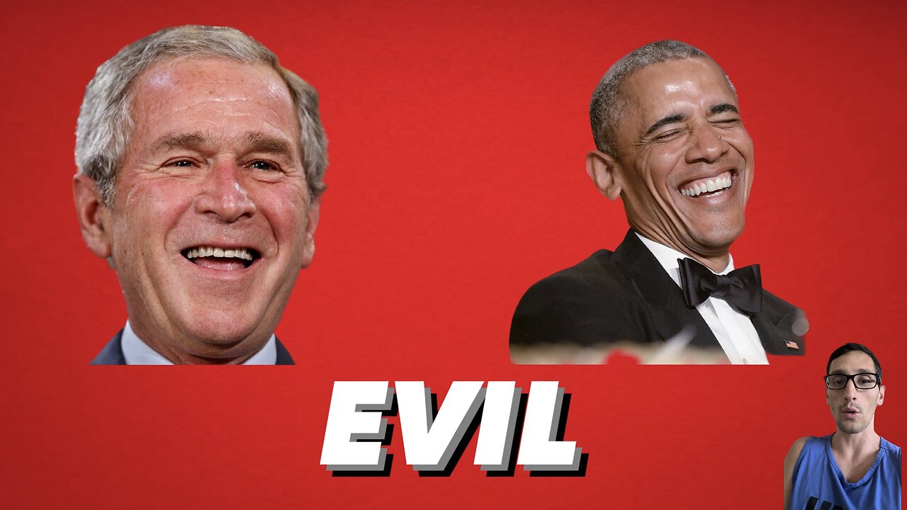 War criminals George Bush and Obama laugh and make jokes about deaths they are responsible for