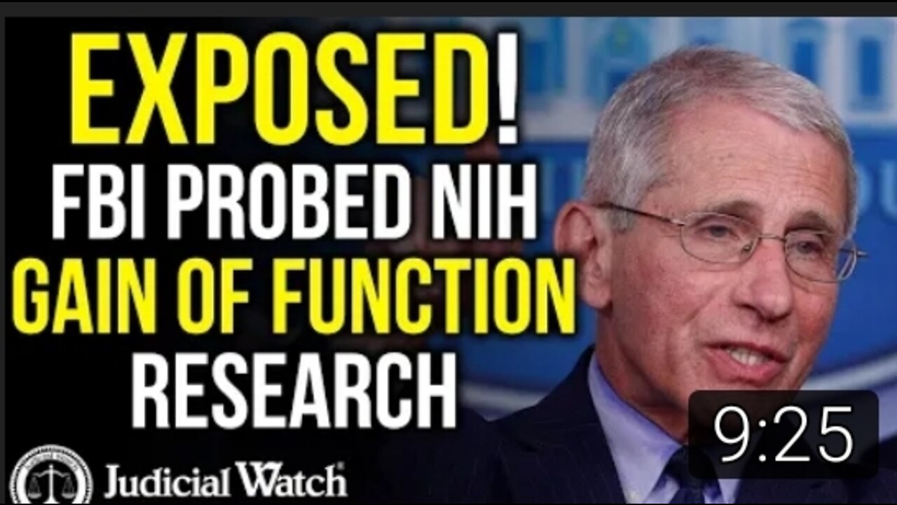 EXPOSED: FBI Investigation of Fauci Bat Coronavirus Grant!