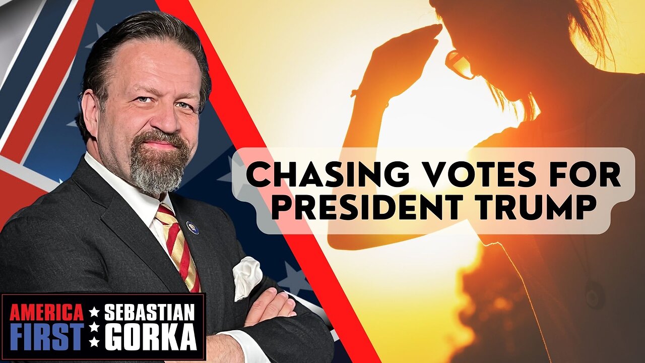 Chasing votes for President Trump. Ashley Hayek with Sebastian Gorka on AMERICA First