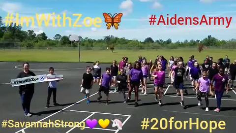 Frontier Elementary 5th graders #20forHope dance