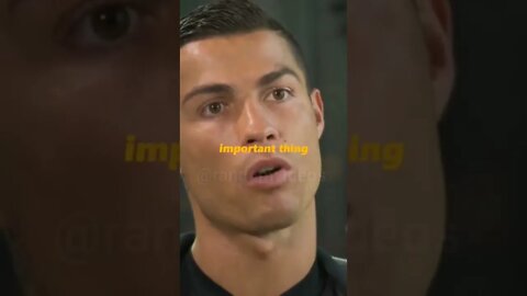 The most important thing by Ronaldo #shorts