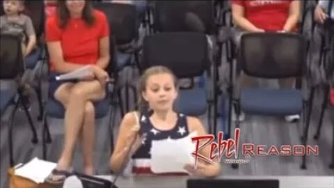 Little girl gives the school board an ear full