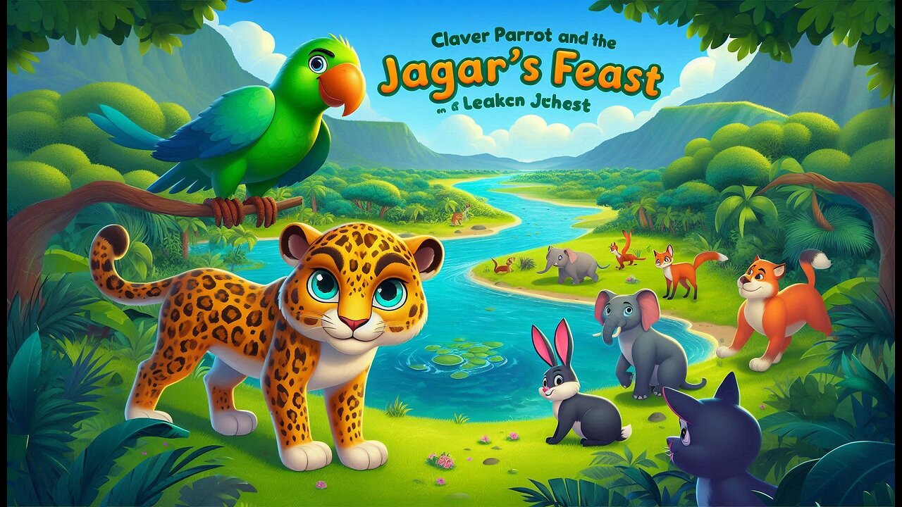 Claver Parrot and jaguar FEAST kids Bedtimes Moral STORY