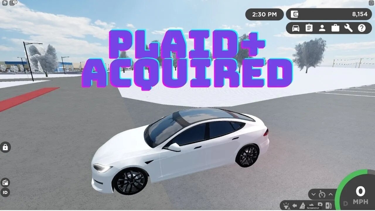 I got a Tesla Model S Plaid+ in Greenville Roblox