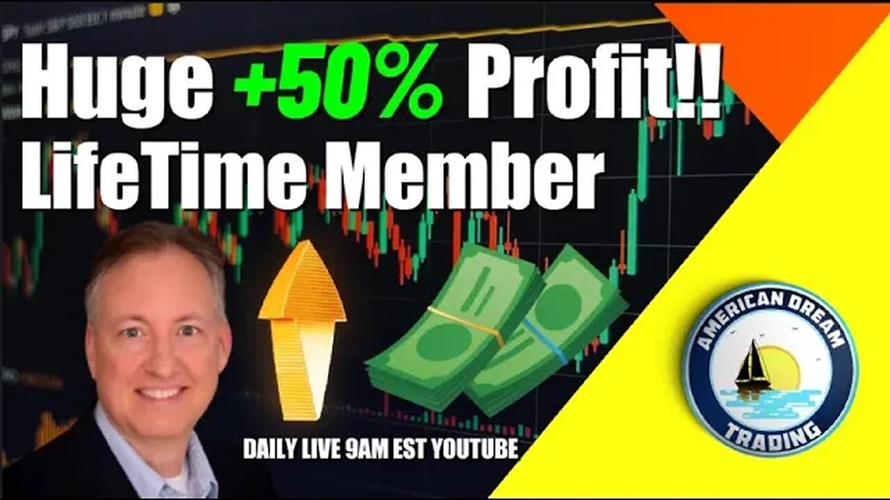 Huge +50% Profit Lifetime Members Stock Market Profits