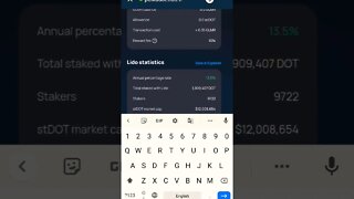 LIDO FINANCE POLKADOT STAKING REWARDS #lidofinance #polkadot #polkadotcoin #altcoin #stakingrewards