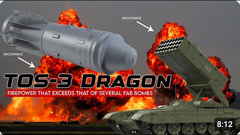 Terrifying!! Russia's latest TOS-3 flamethrower has firepower that exceeds that of several FAB bombs