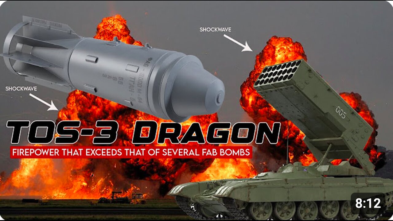 Terrifying!! Russia's latest TOS-3 flamethrower has firepower that exceeds that of several FAB bombs
