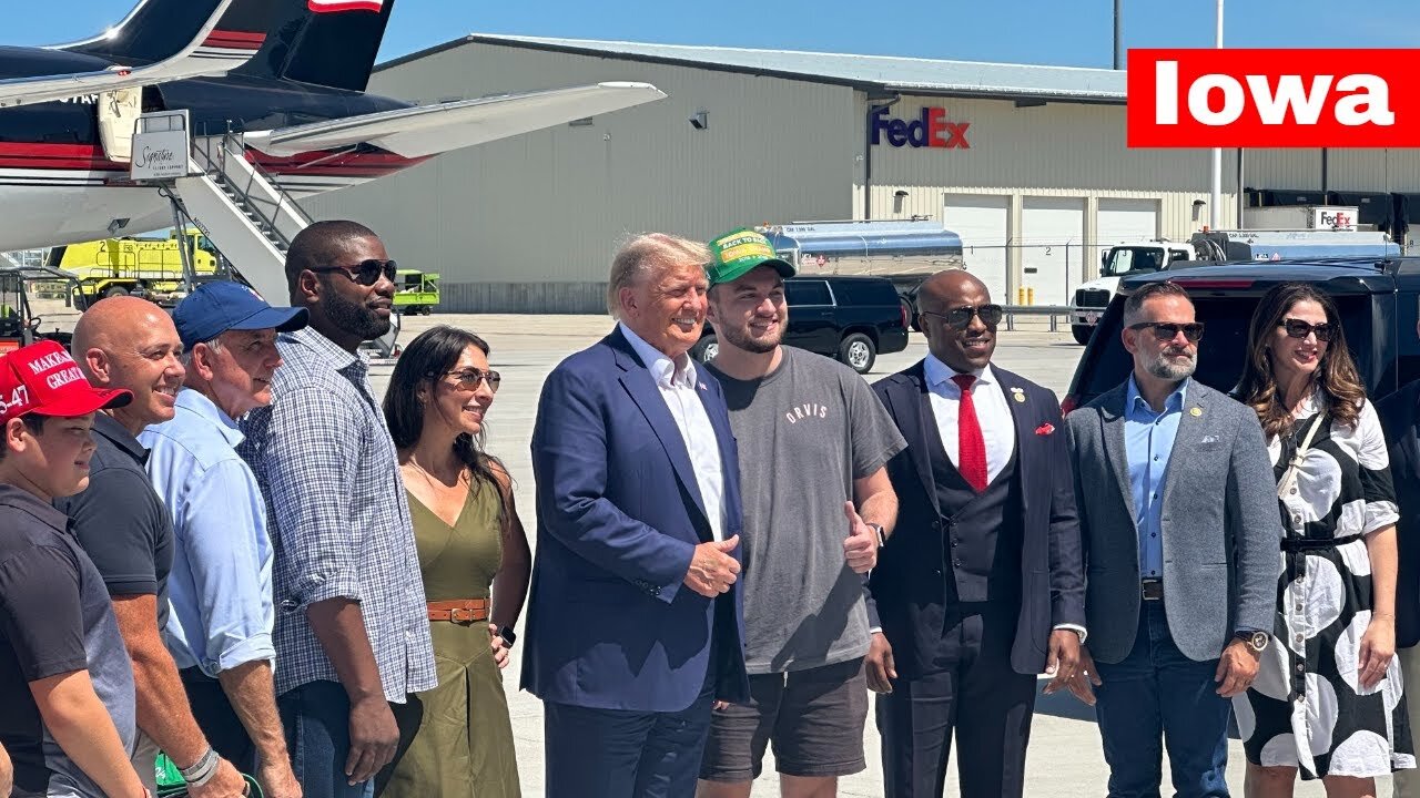 President Trump Visiting Iowa State Fair in Des Moines, IA || RAW FOOTAGE