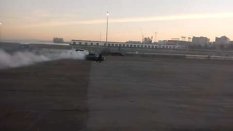 Corvette burnout