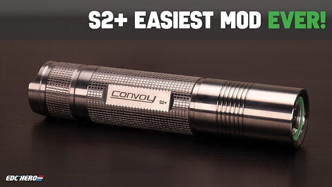Convoy S2+ Titanium Flashlight overview & specs.