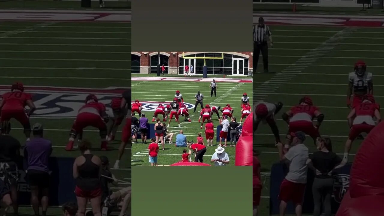 LIBERTY FLAMES FOOTBALL SPRING GAME🔥❗️ #americanfootball #libertyflames #youtubeshorts #ncaa