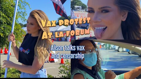 ANTI-VAX PROTEST AT LA FORUM