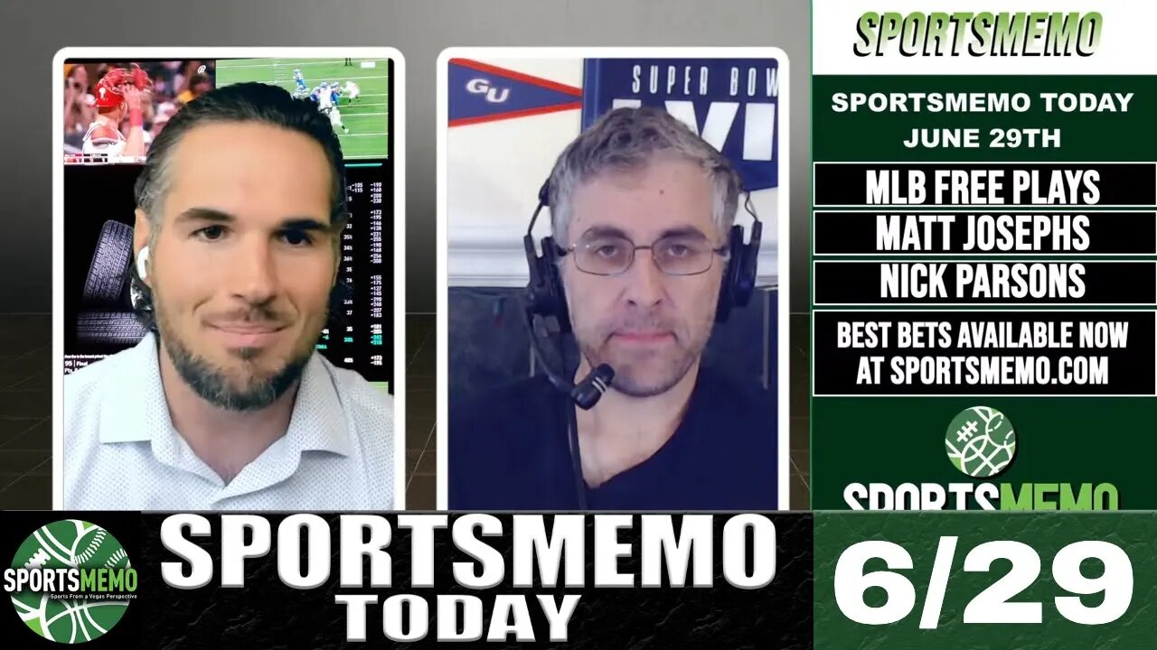 Free Sports Picks | MLB Picks, Predictions and Playoff Futures | SportsMemo Today June 29