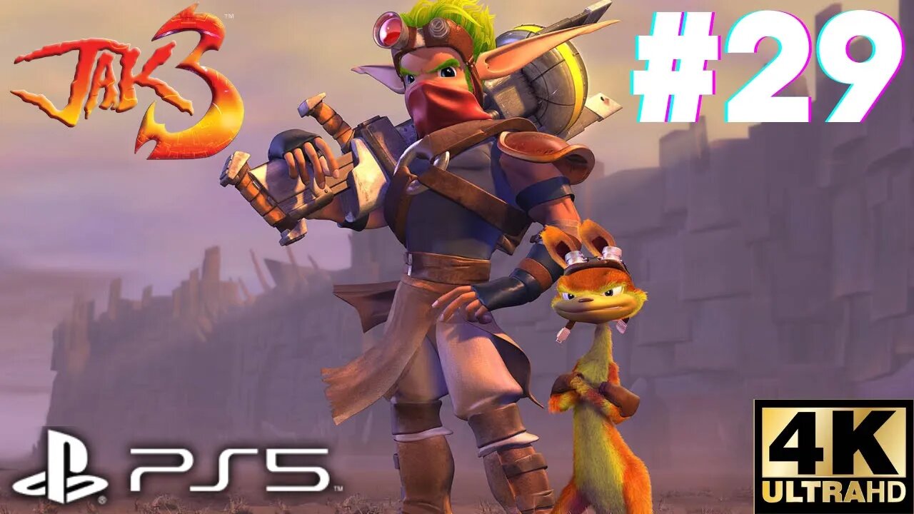 Jak 3 Mission #29: Steal Eco Shipment While Avoiding Missiles | PS5, PS4 | 4K (No Commentary Gaming)