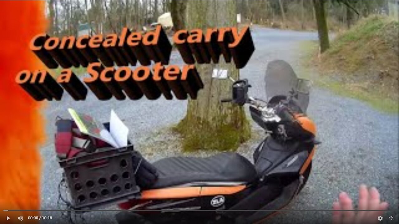 Concealed carry on a motorcycle/scooter