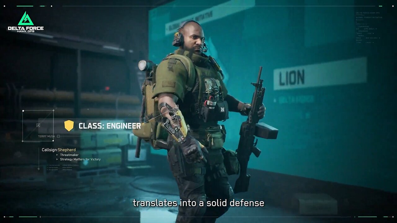 DELTA FORCE Terry Musa, Engineer Operator