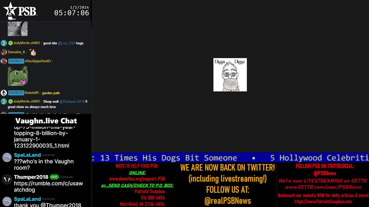 2024-01-02 05:00 EST - The DiggaDiggaDan Show