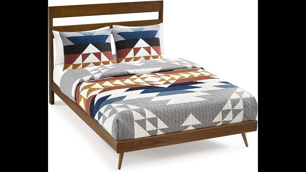 PENDLETON 29271 Explorer Full-Queen Quilt Set Soft Cotton Bed Cover Rustic Machine Washable