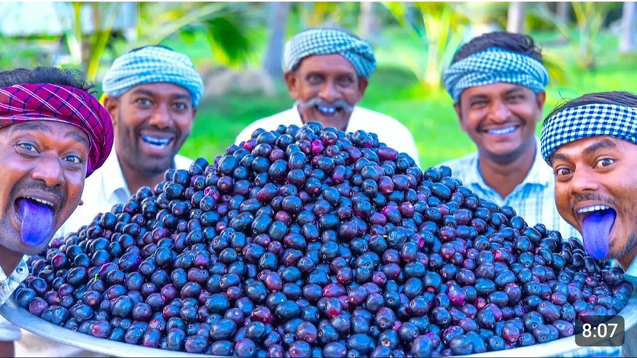 100kg JAVA FRUIT | SWEET FRUIT JAM Recipe Cooking in Village | NAVAL PAZHAM | Black