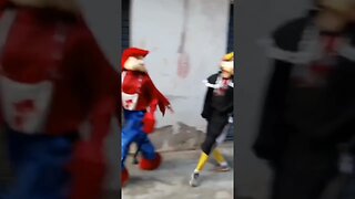 SUPER PULO NINJA DO FOFÃO, O MÁSKARA, PATATI E HOMEM-ARANHA DANÇANDO NA CARRETA DA ALEGRIA