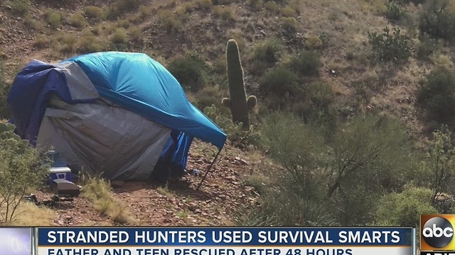 Father, teen used survival smarts after becoming stranded