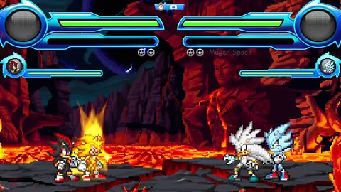 Fleetway Sonic & Shadow VS Silver Sonic & Nazo Sonic I Sonic Colors Ultimate Mugen