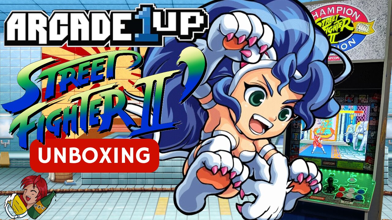 Arcade1Up Street Fighter II Champion Edition Big Blue Arcade Machine unboxing and review