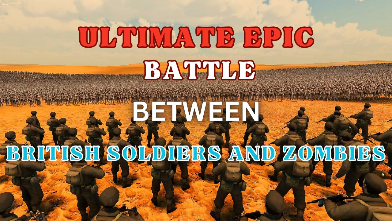 Battle Between 10K Soldiers and 1M Zombies | Ultimate Epic Battle Simulator 2 | "4K" | 60 FPS | PC