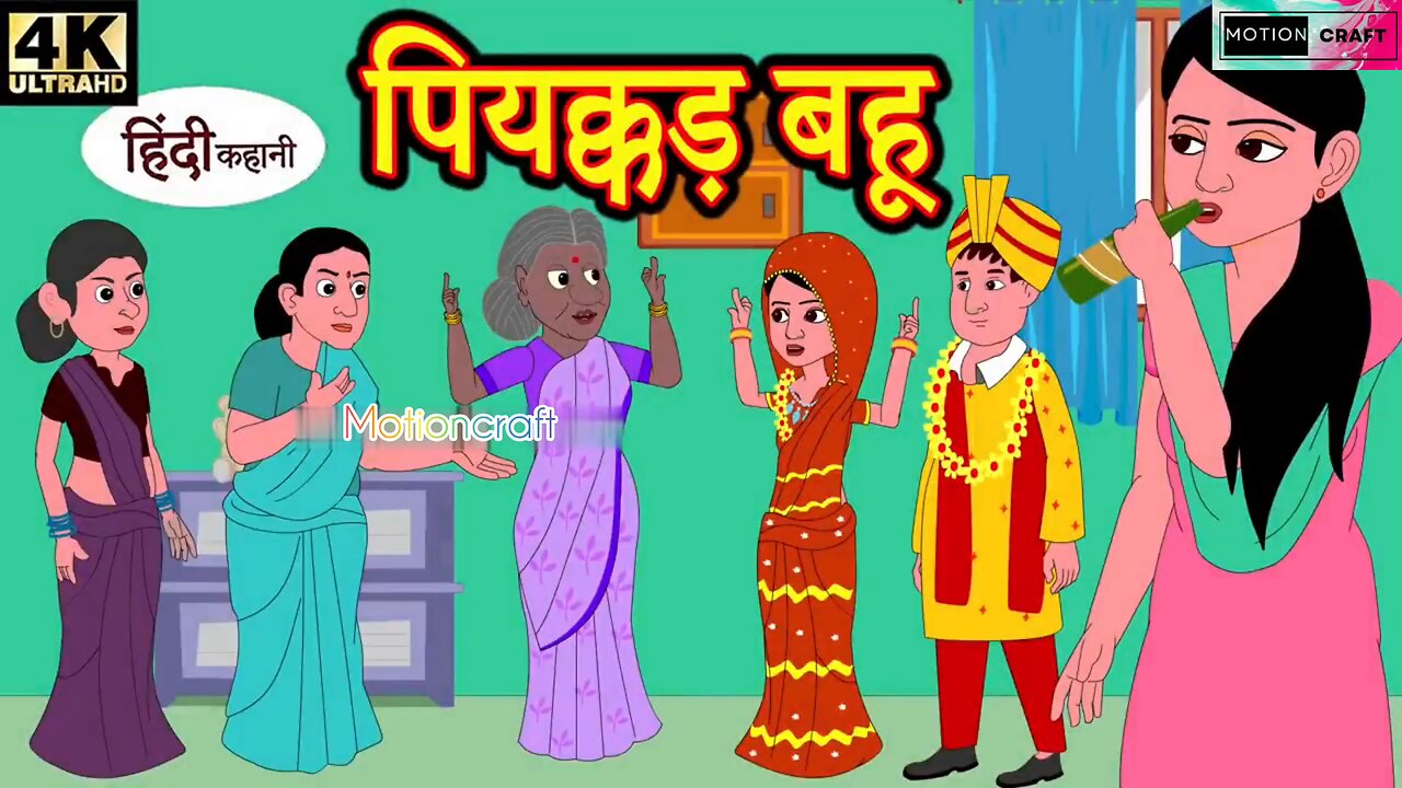 पियक्कड़ बहू|| hindi kahaniya|| story time||kahaniya||stories||moral stories funny||720P||HD