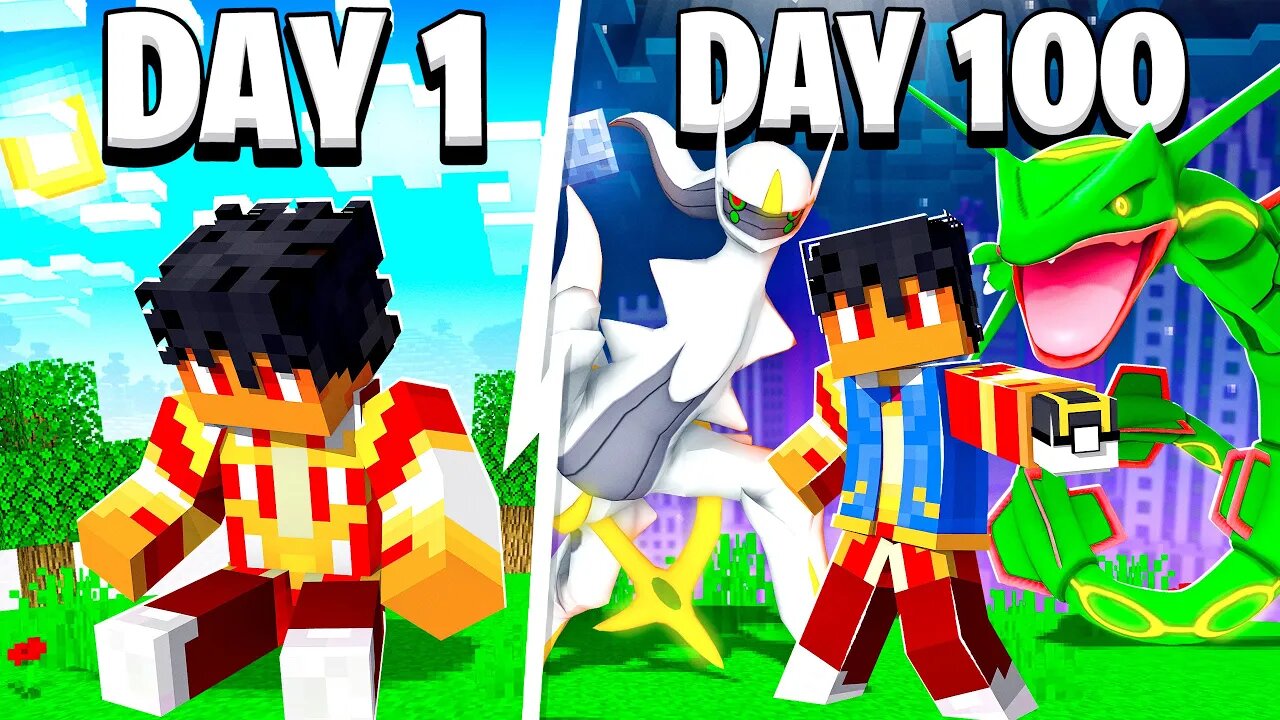 I Survived 100 days in Minecraft Pixelmon with ONLY Legendaries for REVENGE