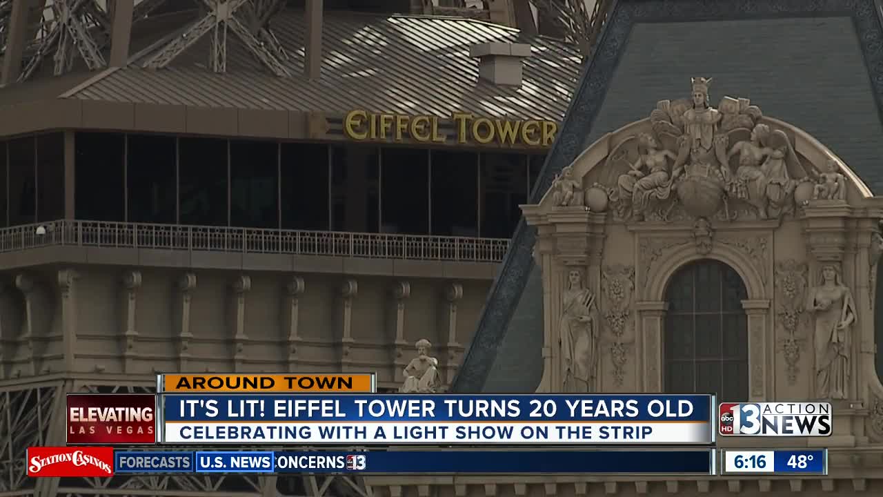 Eiffel Tower at the Paris Las Vegas gets new lights