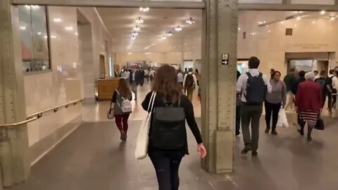 NYC 4k Walk Night Manhattan Grand Central Terminal Walking tour @ 24